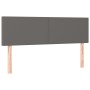 Cabecero con LED cuero sintético negro 144x5x78/88 cm de vidaXL, Cabeceros y pies de cama - Ref: Foro24-3121426, Precio: 56,5...