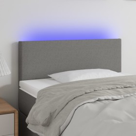 Kopfteil aus dunkelgrauem Stoff mit LED 100x5x78/88 cm von vidaXL, Kopf- und Fußteile - Ref: Foro24-3121323, Preis: 45,04 €, ...