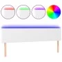 Kopfteil mit LED, weißem Kunstleder, 180 x 5 x 78/88 cm von vidaXL, Kopf- und Fußteile - Ref: Foro24-3121435, Preis: 81,55 €,...