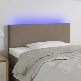 Taupe gray fabric headboard with LED 90x5x78/88 cm by vidaXL, Headboards and footboards - Ref: Foro24-3121318, Price: 48,67 €...