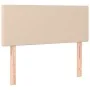 Kopfteil mit LED-Kunstleder in der Farbe Cappuccino, 90 x 5 x 78/88 cm von vidaXL, Kopf- und Fußteile - Ref: Foro24-3121415, ...