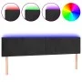 Black velvet headboard with LED 200x5x78/88 cm by vidaXL, Headboards and footboards - Ref: Foro24-3121400, Price: 75,29 €, Di...