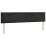 Kopfteil aus schwarzem Samt mit LED 200x5x78/88 cm von vidaXL, Kopf- und Fußteile - Ref: Foro24-3121400, Preis: 78,50 €, Raba...