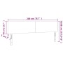 Kopfteil aus schwarzem Samt mit LED 200x5x78/88 cm von vidaXL, Kopf- und Fußteile - Ref: Foro24-3121400, Preis: 78,50 €, Raba...