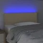 Cream fabric headboard with LED 80x5x78/88 cm by vidaXL, Headboards and footboards - Ref: Foro24-3121451, Price: 37,79 €, Dis...