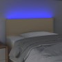 Kopfteil aus cremefarbenem Stoff mit LED 80x5x78/88 cm von vidaXL, Kopf- und Fußteile - Ref: Foro24-3121451, Preis: 35,62 €, ...