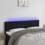 Cabecero con LED de terciopelo negro 144x5x78/88 cm de vidaXL, Cabeceros y pies de cama - Ref: Foro24-3121382, Precio: 62,54 ...