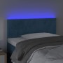 LED-Kopfteil aus dunkelblauem Samt, 90 x 5 x 78/88 cm von vidaXL, Kopf- und Fußteile - Ref: Foro24-3121372, Preis: 50,61 €, R...