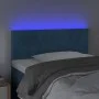 LED-Kopfteil aus dunkelblauem Samt, 90 x 5 x 78/88 cm von vidaXL, Kopf- und Fußteile - Ref: Foro24-3121372, Preis: 53,88 €, R...