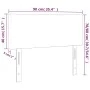 LED-Kopfteil aus dunkelblauem Samt, 90 x 5 x 78/88 cm von vidaXL, Kopf- und Fußteile - Ref: Foro24-3121372, Preis: 53,88 €, R...