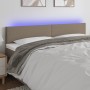 Kopfteil mit LED aus taupegrauem Stoff 160x5x78/88 cm von vidaXL, Kopf- und Fußteile - Ref: Foro24-3121342, Preis: 72,79 €, R...