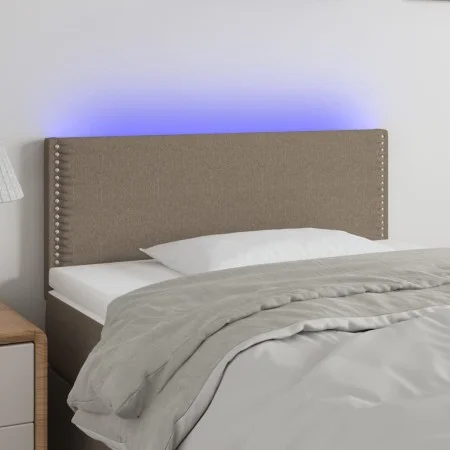 Headboard with LED in taupe gray fabric 100x5x78/88 cm by vidaXL, Headboards and footboards - Ref: Foro24-3121466, Price: 39,...