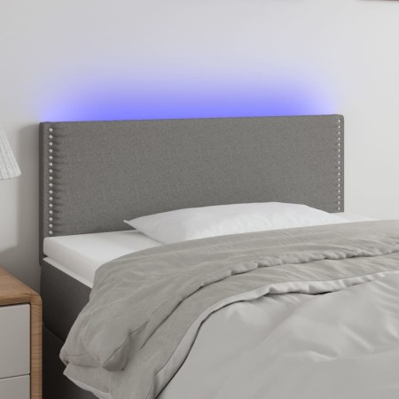 Kopfteil mit LED aus dunkelgrauem Stoff 90x5x78/88 cm von vidaXL, Kopf- und Fußteile - Ref: Foro24-3121455, Preis: 37,61 €, R...