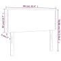 Headboard with LED in dark gray fabric 90x5x78/88 cm by vidaXL, Headboards and footboards - Ref: Foro24-3121455, Price: 39,93...