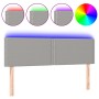 Hellgraues Stoffkopfteil mit LED 144x5x78/88 cm von vidaXL, Kopf- und Fußteile - Ref: Foro24-3121470, Preis: 51,62 €, Rabatt: %