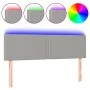 Light gray fabric headboard with LED 144x5x78/88 cm by vidaXL, Headboards and footboards - Ref: Foro24-3121470, Price: 50,99 ...