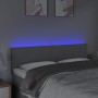 Hellgraues Stoffkopfteil mit LED 144x5x78/88 cm von vidaXL, Kopf- und Fußteile - Ref: Foro24-3121470, Preis: 51,62 €, Rabatt: %