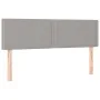 Light gray fabric headboard with LED 144x5x78/88 cm by vidaXL, Headboards and footboards - Ref: Foro24-3121470, Price: 50,99 ...