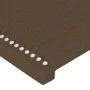 Headboard with LED in dark brown fabric 90x5x78/88 cm by vidaXL, Headboards and footboards - Ref: Foro24-3121457, Price: 47,6...