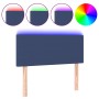 Blue fabric headboard with LED 80x5x78/88 cm by vidaXL, Headboards and footboards - Ref: Foro24-3121312, Price: 47,46 €, Disc...
