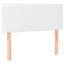 Kopfteil mit LED, weißem Kunstleder, 80 x 5 x 78/88 cm von vidaXL, Kopf- und Fußteile - Ref: Foro24-3121405, Preis: 45,25 €, ...