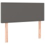 Headboard with LED gray synthetic leather 100x5x78/88 cm by vidaXL, Headboards and footboards - Ref: Foro24-3121420, Price: 3...