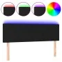 Black fabric headboard with LED 144x5x78/88 cm by vidaXL, Headboards and footboards - Ref: Foro24-3121332, Price: 56,43 €, Di...