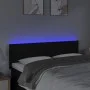 Black fabric headboard with LED 144x5x78/88 cm by vidaXL, Headboards and footboards - Ref: Foro24-3121332, Price: 56,43 €, Di...
