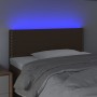 Kopfteil aus dunkelbraunem Stoff mit LED 100x5x78/88 cm von vidaXL, Kopf- und Fußteile - Ref: Foro24-3121465, Preis: 38,70 €,...