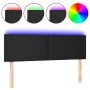 Kopfteil mit LED-Beleuchtung, schwarzes Kunstleder, 144 x 5 x 78/88 cm von vidaXL, Kopf- und Fußteile - Ref: Foro24-3121422, ...