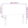 Kopfteil mit LED, weißem Kunstleder, 100 x 5 x 78/88 cm von vidaXL, Kopf- und Fußteile - Ref: Foro24-3121417, Preis: 37,53 €,...