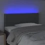 Headboard with LED in dark gray fabric 80x5x78/88 cm by vidaXL, Headboards and footboards - Ref: Foro24-3121447, Price: 37,61...