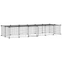 Pet cage with 28 panels black steel door 35x35 cm by vidaXL, Cages and habitats for small animals - Ref: Foro24-3114056, Pric...