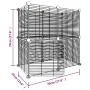 Jaula para mascotas de 12 paneles puerta acero negro 35x35cm de vidaXL, Jaulas y habitáculos para animales pequeños - Ref: Fo...