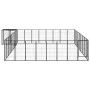 Dog cage 38 panels black powder coated steel 50x100 cm by vidaXL, Dog kennels and fences - Ref: Foro24-3115955, Price: 615,81...