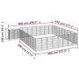 Dog cage 38 panels black powder coated steel 50x100 cm by vidaXL, Dog kennels and fences - Ref: Foro24-3115955, Price: 615,81...