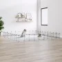 Jaula para mascotas de 36 paneles puerta acero negro 35x35 cm de vidaXL, Jaulas y habitáculos para animales pequeños - Ref: F...