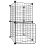 8-teiliger Haustierkäfig mit schwarzer Stahltür 35x35cm von vidaXL, Käfige und Lebensräume für Kleintiere - Ref: Foro24-31140...
