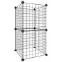 Pet cage with 8 panels black steel 35x35cm by vidaXL, Cages and habitats for small animals - Ref: Foro24-3114031, Price: 31,9...