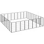 Hundekäfig 32 Paneele aus schwarz pulverbeschichtetem Stahl 50x100 cm von vidaXL, Hundehütten und Zäune - Ref: Foro24-3115964...