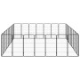Hundekäfig 32 Paneele aus schwarz pulverbeschichtetem Stahl 50x100 cm von vidaXL, Hundehütten und Zäune - Ref: Foro24-3115964...