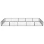 Hundekäfig 16 Paneele aus schwarz pulverbeschichtetem Stahl 100x50 cm von vidaXL, Hundehütten und Zäune - Ref: Foro24-3115969...