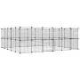 Pet cage with 44 panels black steel door 35x35 cm by vidaXL, Cages and habitats for small animals - Ref: Foro24-3114046, Pric...
