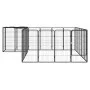 Dog cage 22 panels black powder coated steel 50x100 cm by vidaXL, Dog kennels and fences - Ref: Foro24-3115951, Price: 341,95...