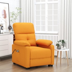 Sillón de masaje eléctrico tela amarillo oscuro