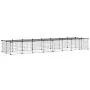 Jaula para mascotas de 36 paneles puerta acero negro 35x35 cm by vidaXL, Cages and habitats for small animals - Ref: Foro24-3...