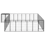Dog cage 34 panels black powder coated steel 50x100 cm by vidaXL, Dog kennels and fences - Ref: Foro24-3115954, Price: 553,16...