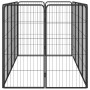 Hundekäfig 12 Paneele Stahl pulverbeschichtet schwarz 50x100 cm von vidaXL, Hundehütten und Zäune - Ref: Foro24-3115959, Prei...