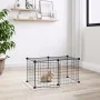 8-panel pet cage with black steel door 35x35cm by vidaXL, Cages and habitats for small animals - Ref: Foro24-3114050, Price: ...