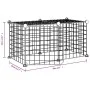 8-panel pet cage with black steel door 35x35cm by vidaXL, Cages and habitats for small animals - Ref: Foro24-3114050, Price: ...